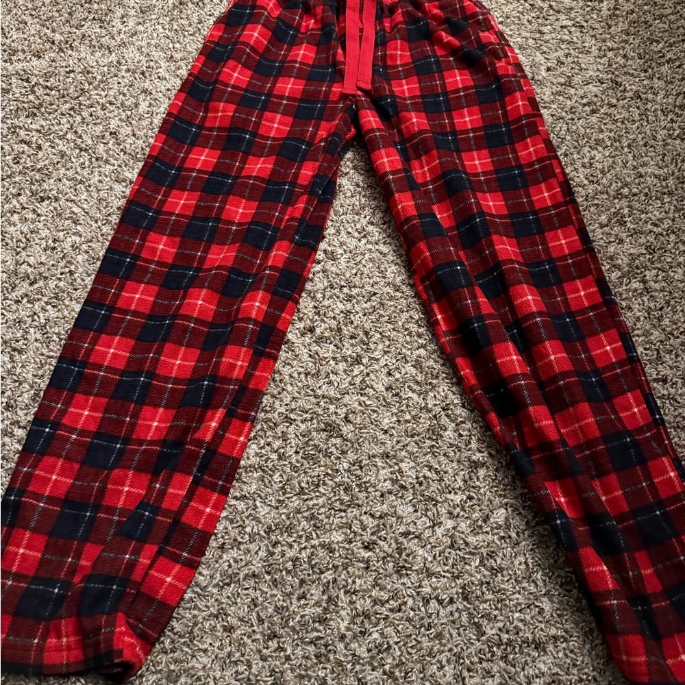 Woman’s Red and Black Plaid Pajama Pants